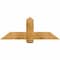 Ekena Millwork Eugene Rough Sawn Timber Gable Bracket, Western Red Cedar, 48"W x 18"H x 4"D x 6"F, 9/12 Pitch GBW048X18X0406EUG00RWR - alternate 1